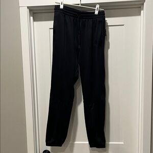 adidas Black Men's Training Joggers with Drawstring Waist